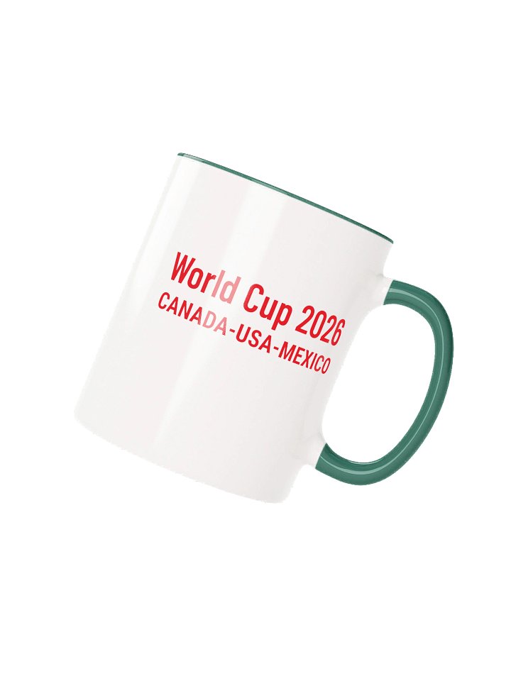 Austria 2026 World Cup Flag Mug - Austria Soccer Fan Coffee Cup - Premium Two-Tone Ceramic Mug product image (2)