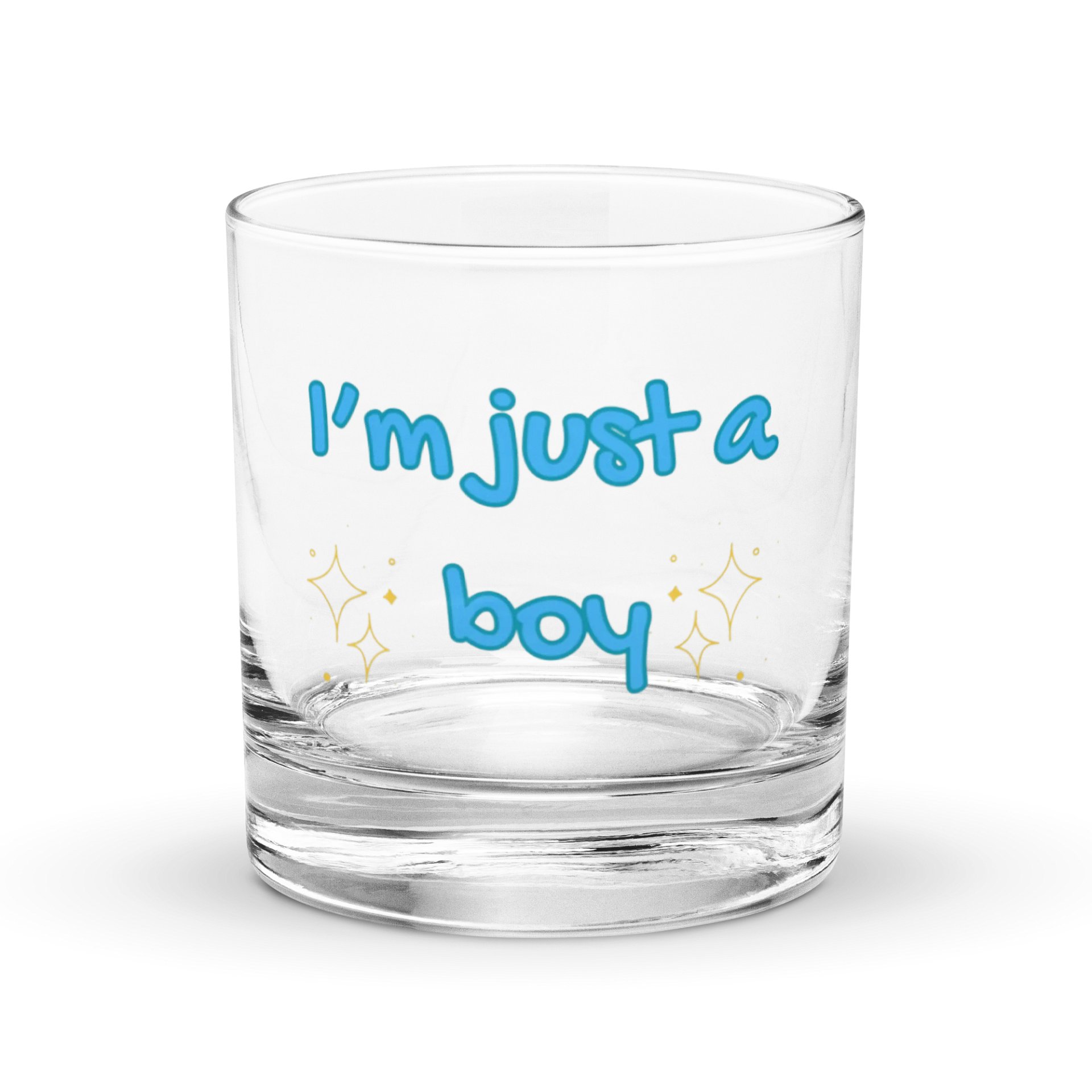 Just a boy whiskey glass product image (1)