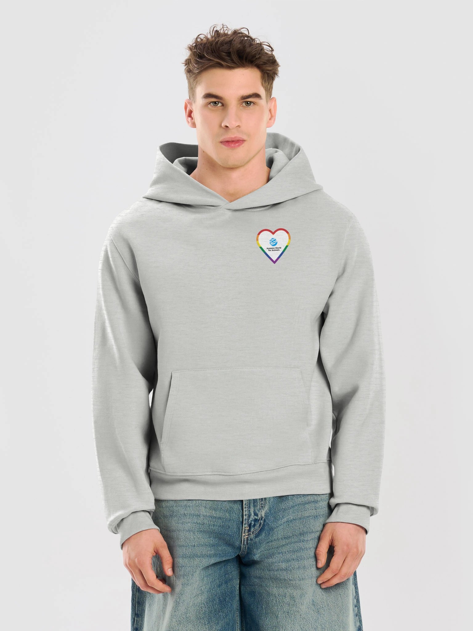 Humane World for Animals rainbow heart logo - Hoodie product image (6)