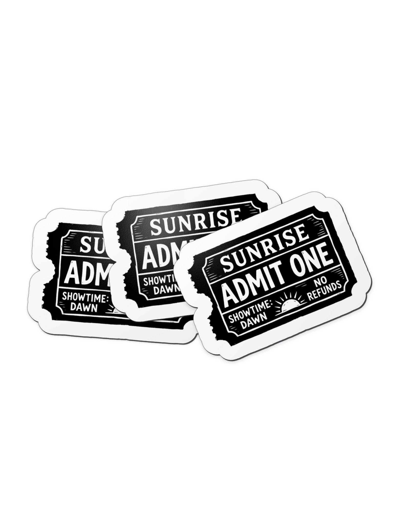 Admit One Sunrise Ticket Magnet product image (3)