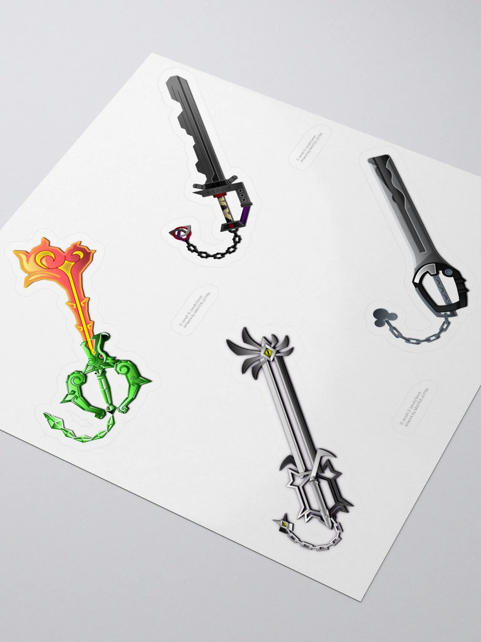 Custom Keyblade Sticker Sheet 8 - Neo Unicornis (2) product image (3)