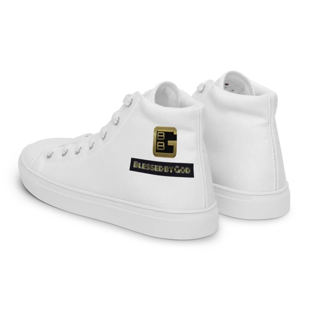 Blessed by God White High Tops V2 product image (3)