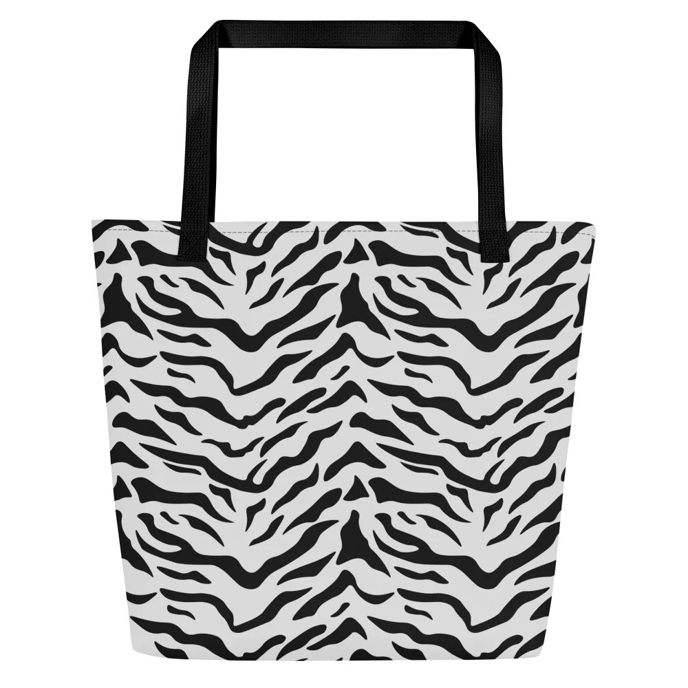 Zebra Wave All-Over Print Tote Bag product image (3)