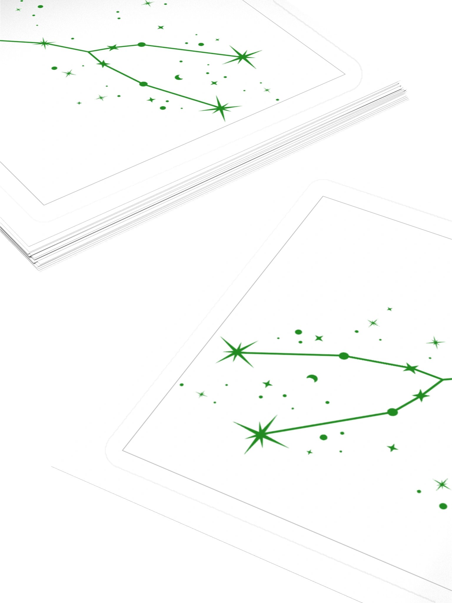 Taurus Zodiac Sticker — Emerald Night Sky Design product image (4)