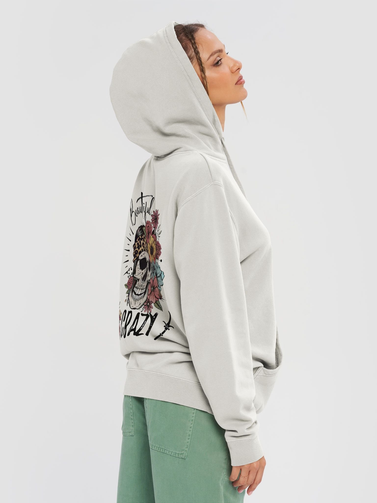 Beautiful Crazy Skull Hoodie product image (1)