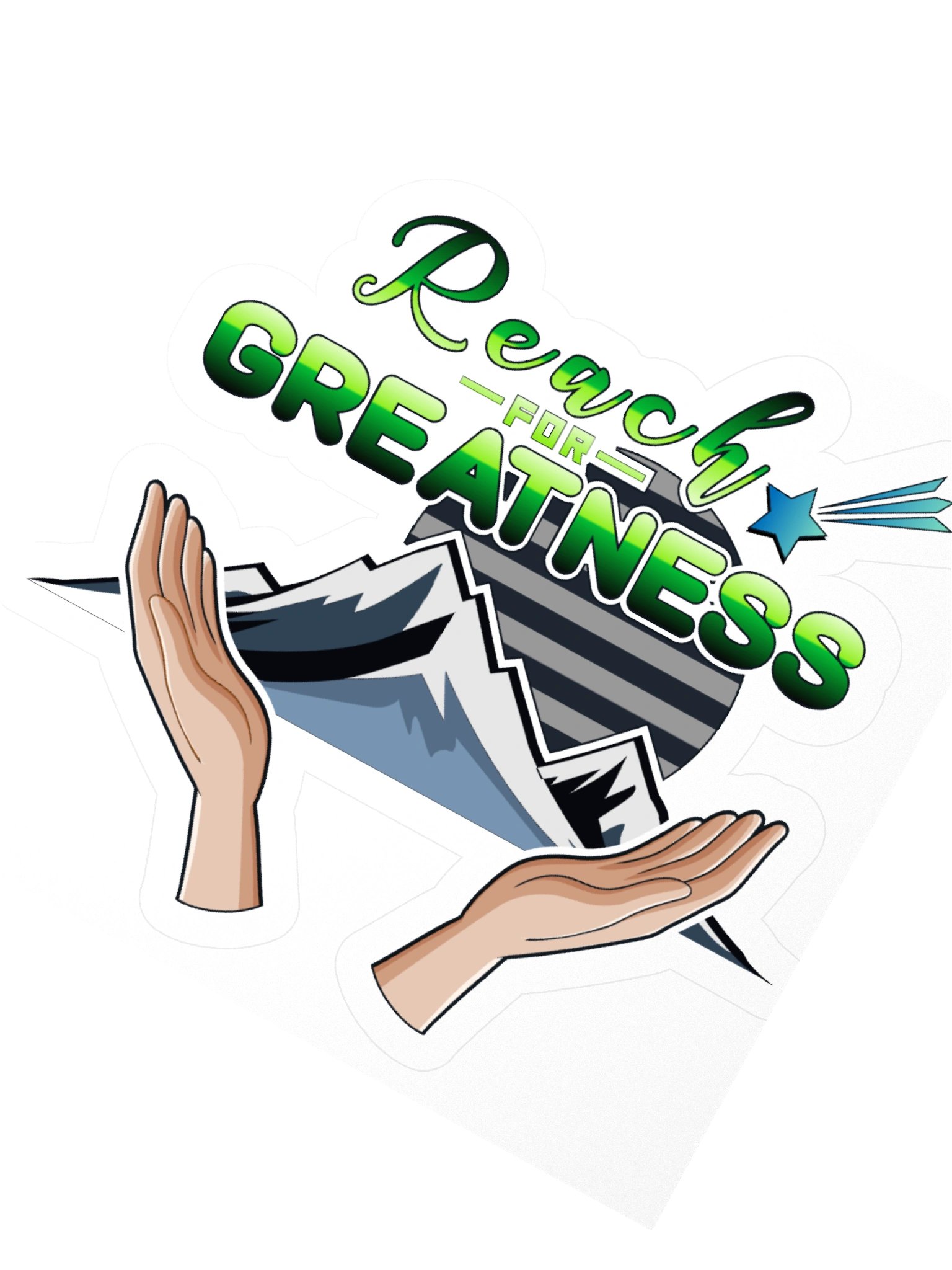 Reach for Greatness Sticker product image (4)