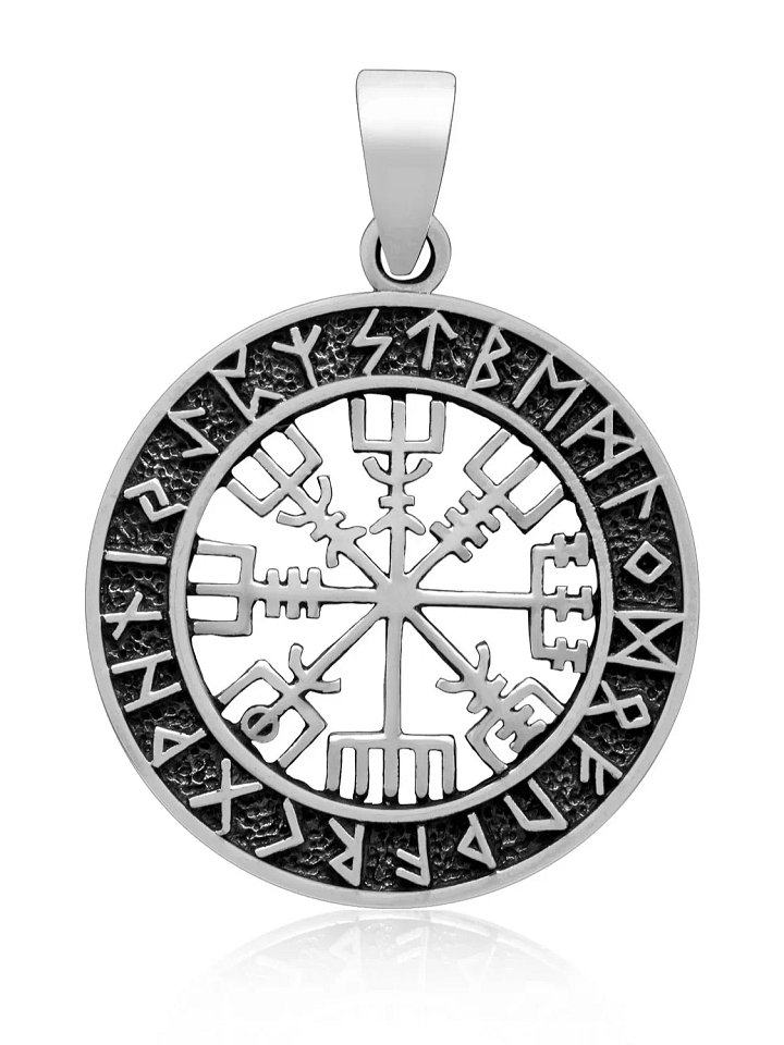 Vegvisir – Norse Compass Pendant in Sterling Silver product image (1)
