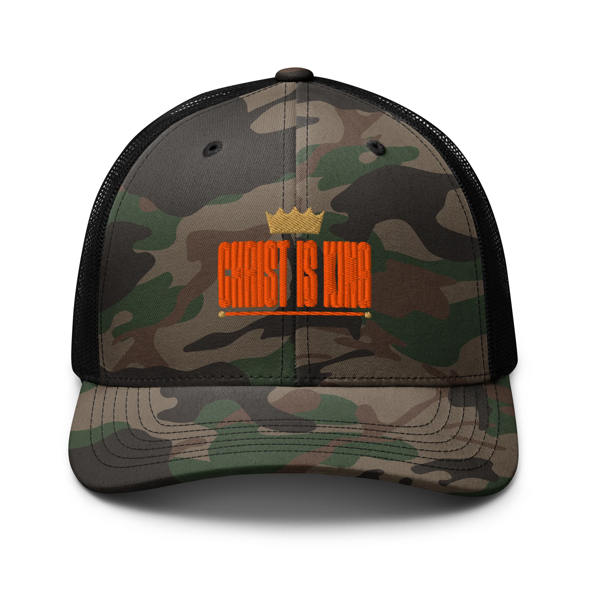 Christ Is King Camo Trucker Hat product image (1)