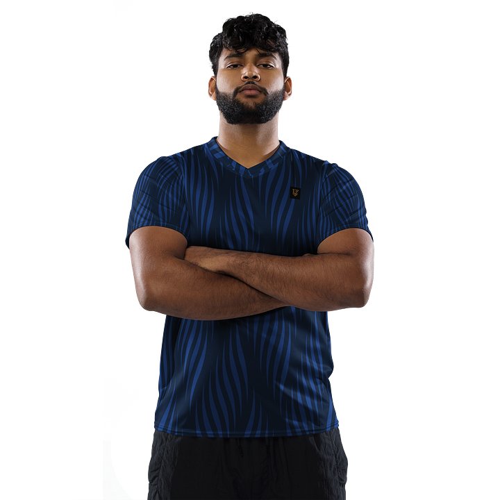 Lafate Store Designer Shirt Blue Pattern - Let'em Know - DC product image (2)