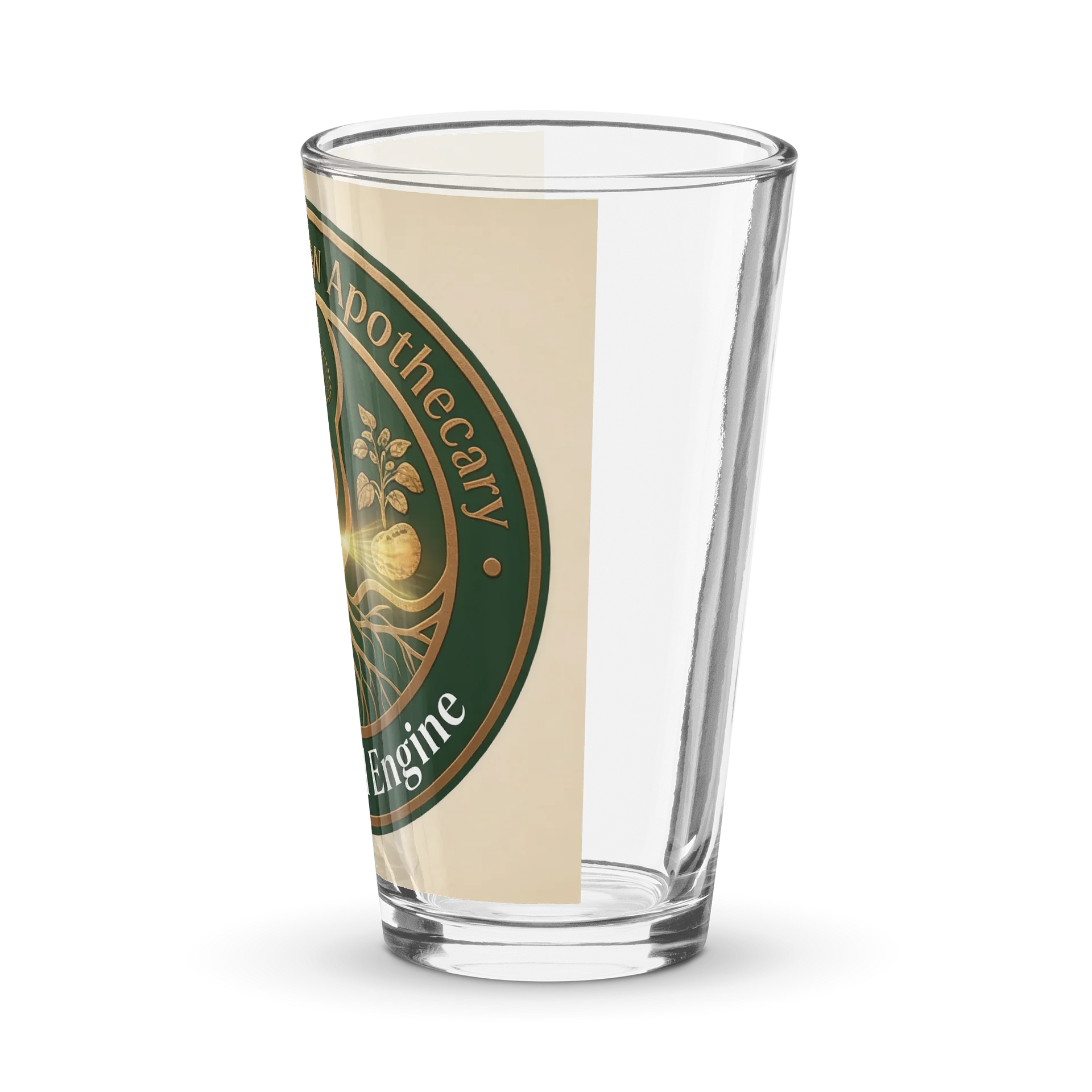 Living Flow Apothecary Botanical Logo Pint Glass product image (4)