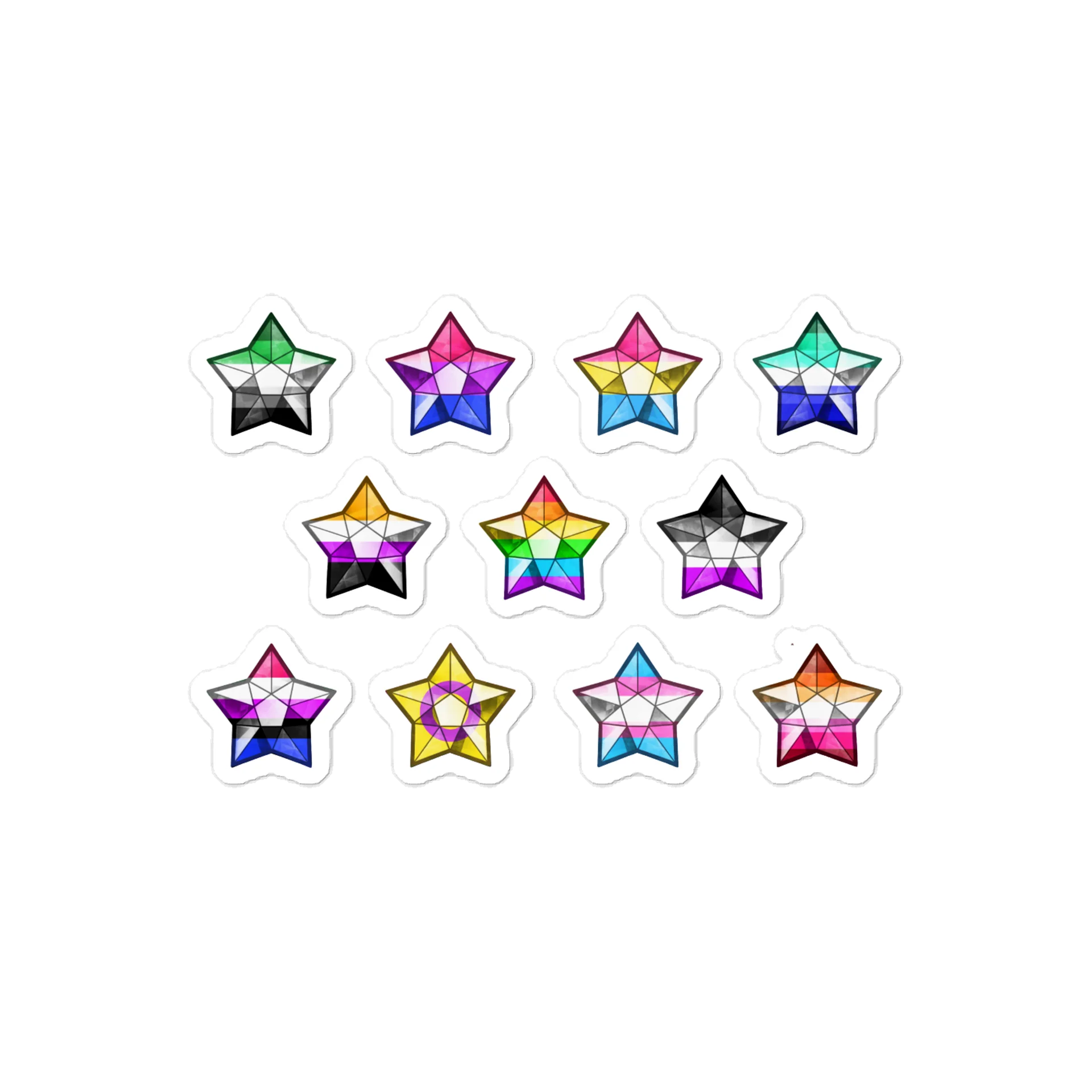 Pride Crystal Star Stickers product image (1)