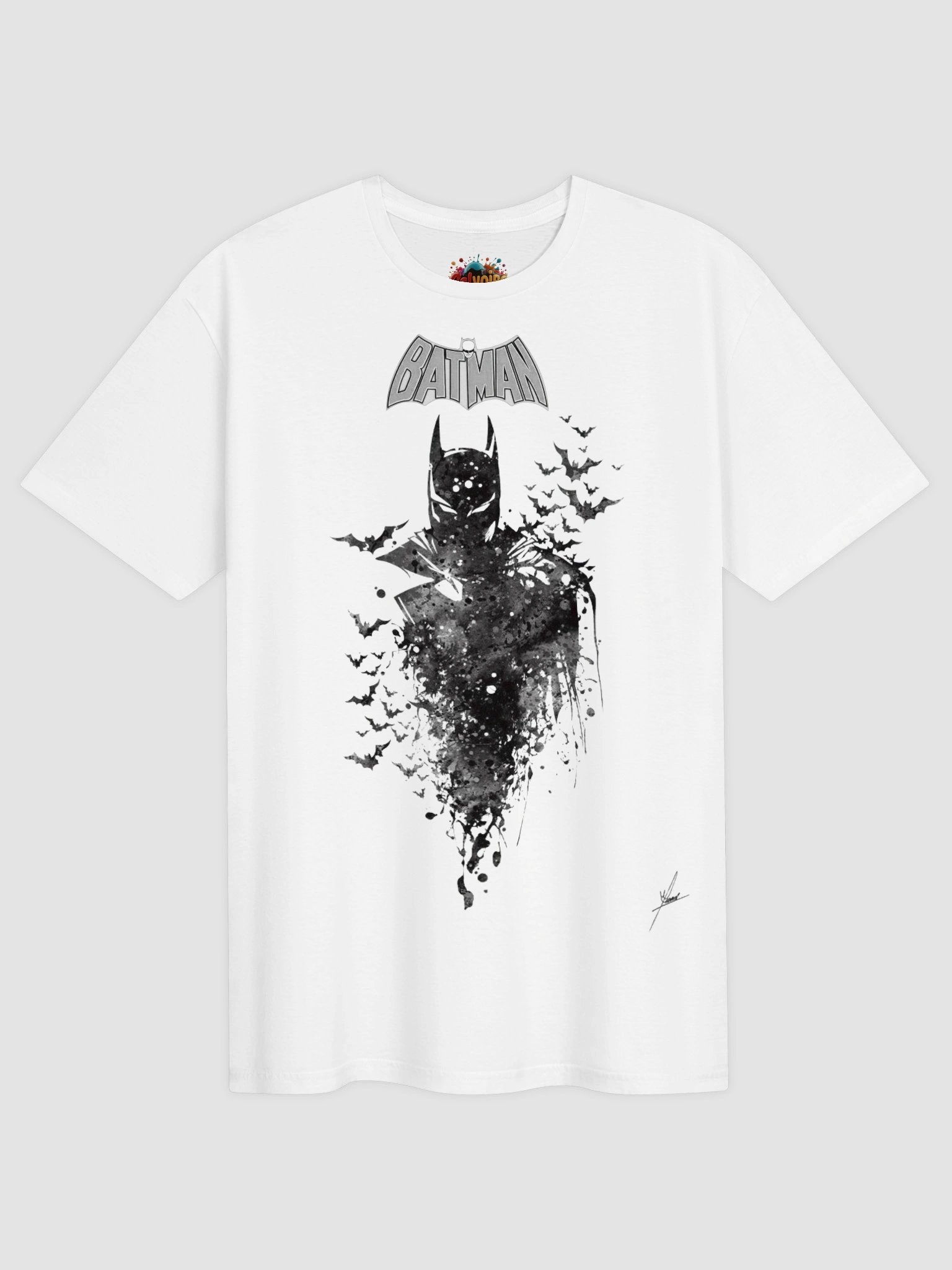 Batman Dark Knight Collector Shirt | Ink Splash Bat Swarm | Gotham Noir Era product image (1)