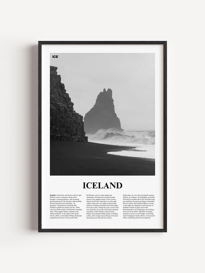 Iceland 01 Newspaper Poster product image (1)