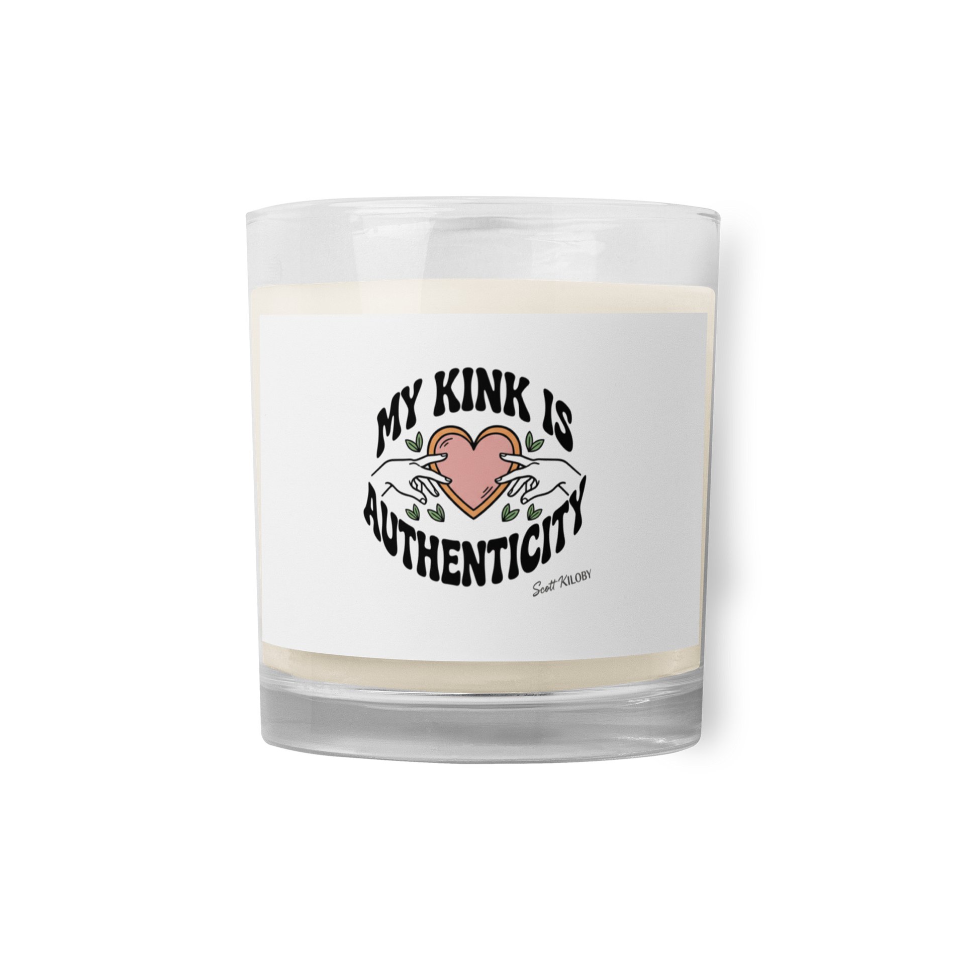 “My Kink Is Authenticity” White Candle product image (1)