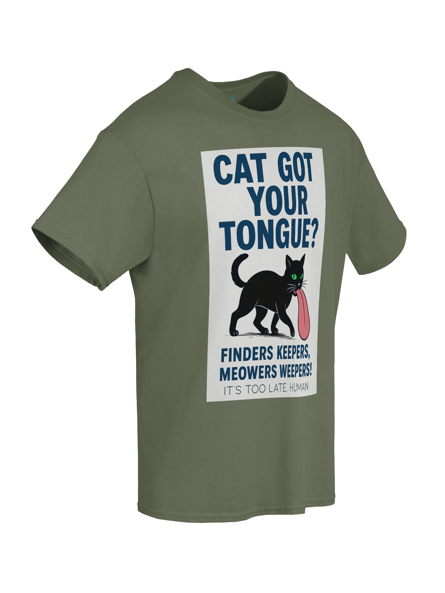 Cat Got Your Tongue? Boxy Fit Unisex T-Shirt product image (32)
