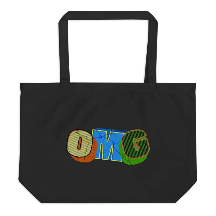OMG Comic Style Organic Tote Bag product image (1)