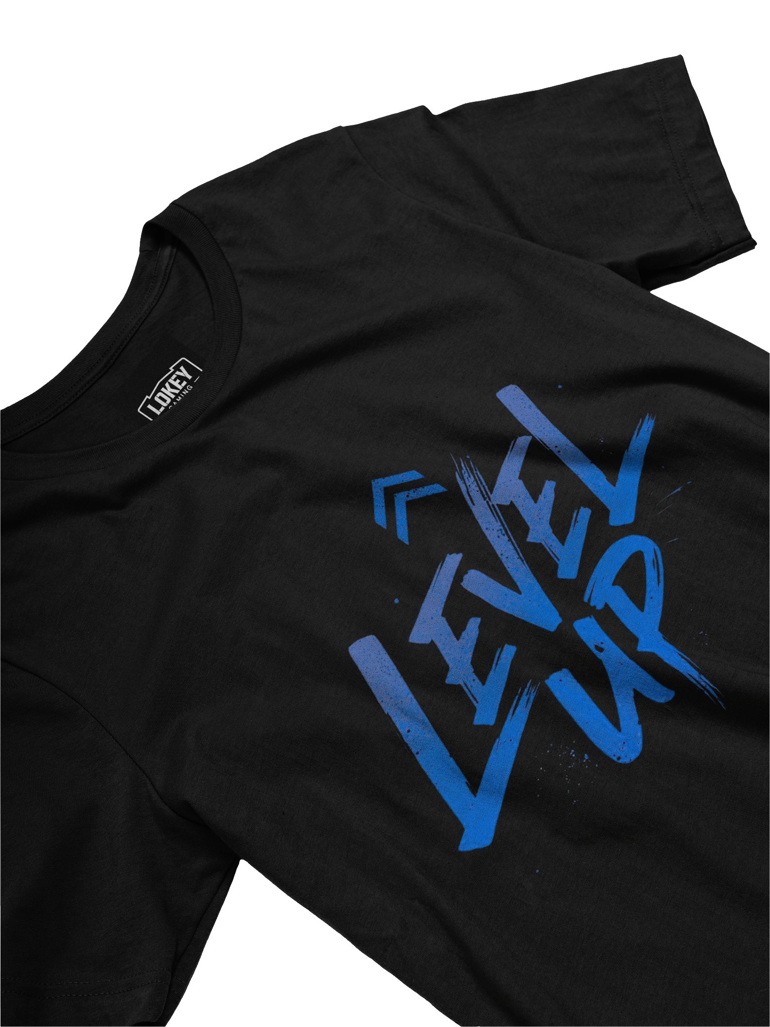 LoKeYb Blue Brushstroke Chevron Tee product image (19)