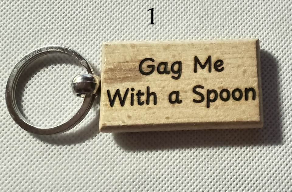 Gen X Wooden Engraved Keychains | Funny Retro Sayings | 80s & 90s Nostalgia Gifts product image (1)