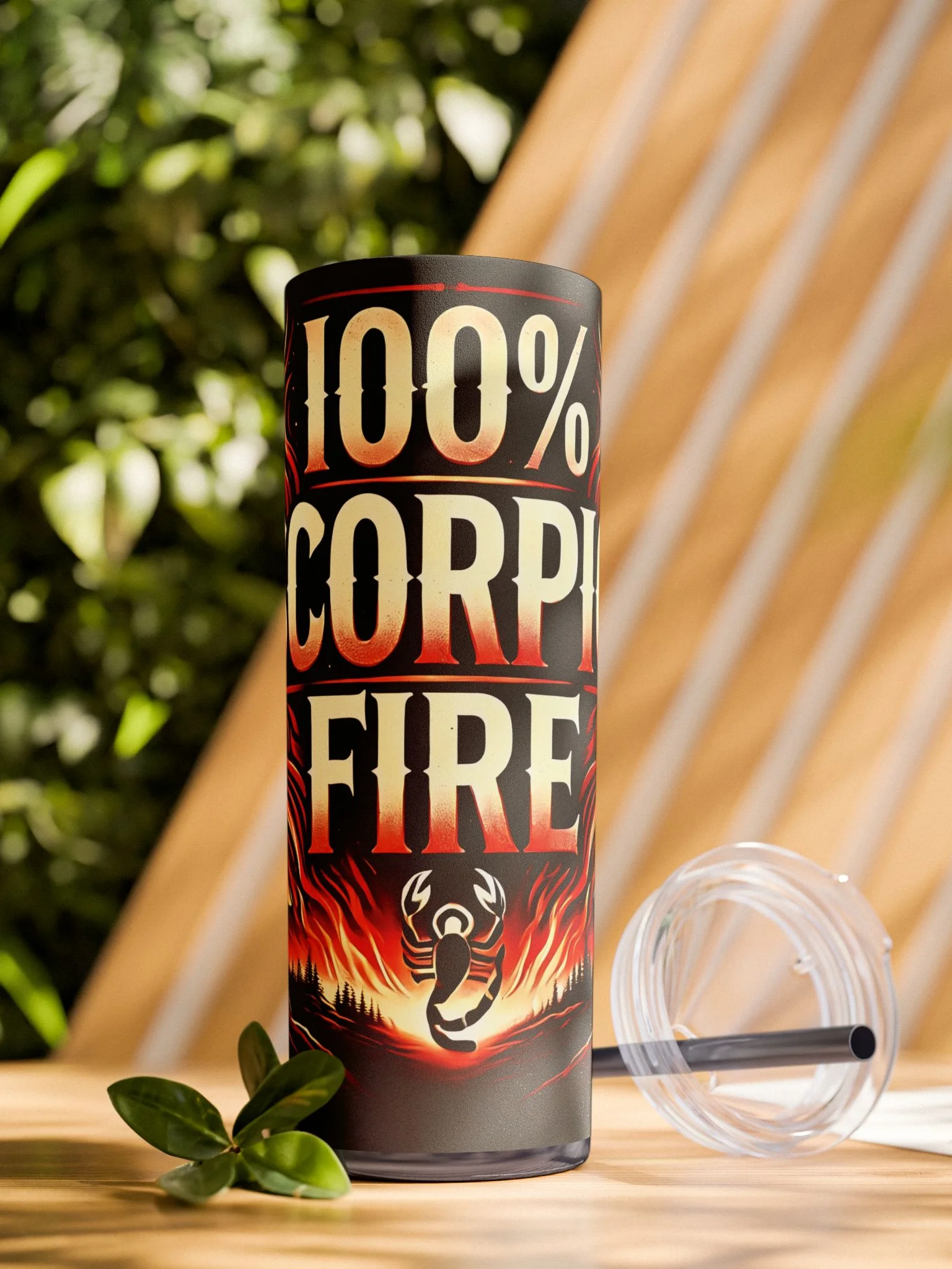 100% Scorpio Fire Tumbler Wrap | Bold Fiery Scorpio Zodiac Design | Astrology-Themed Gift for Passionate Scorpio Lovers product image (1)