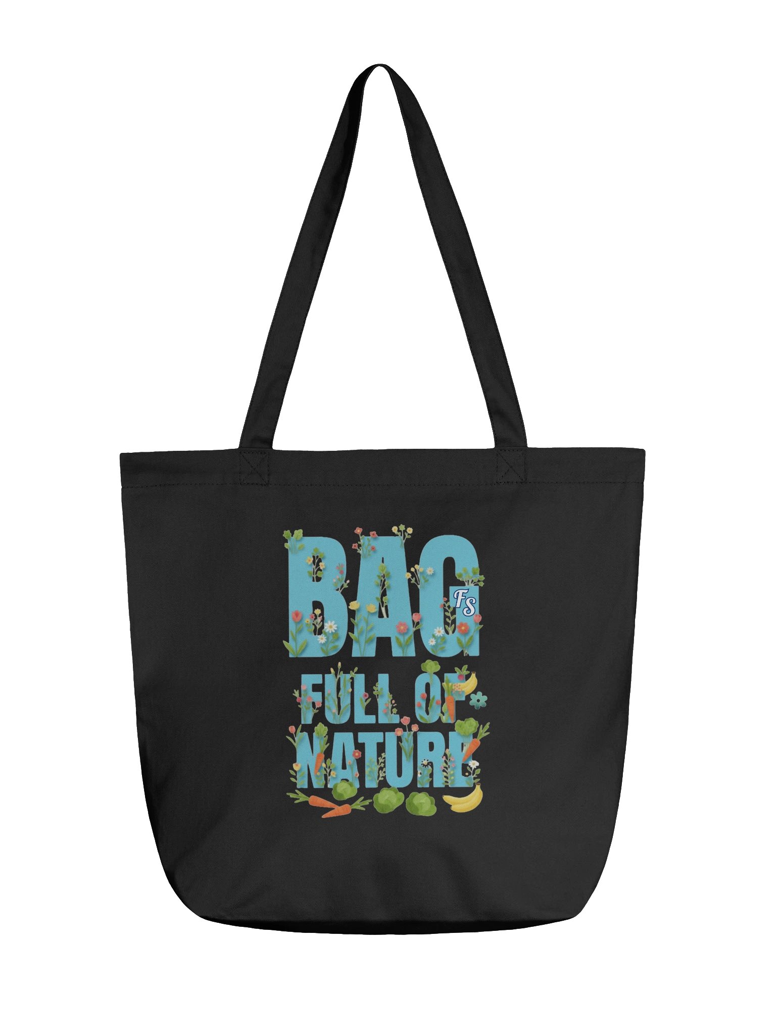 Bag Full of Nature Tote – Eco-Friendly Reusable Shopping Bag with Botanical Art product image (1)