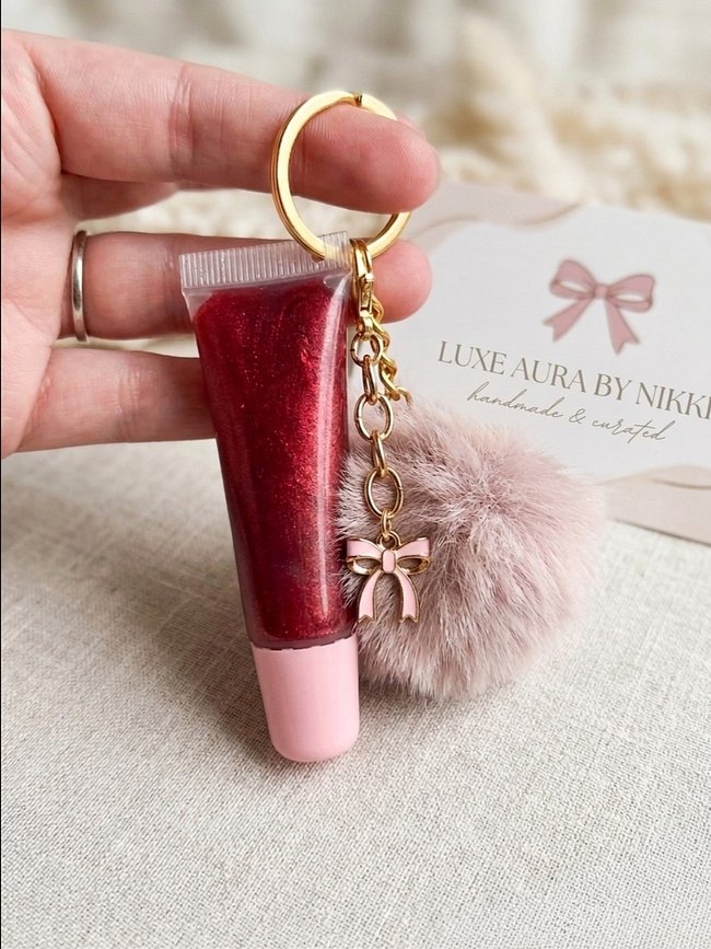 Lip Gloss Charm Keychains