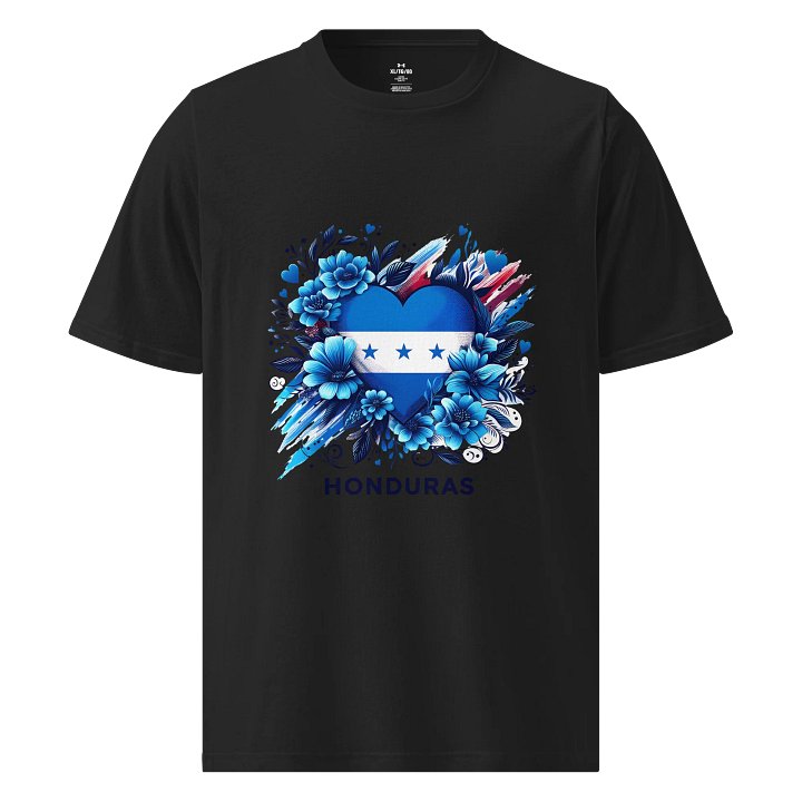 Honduras Flag Heart Athletic T-Shirt product image (1)