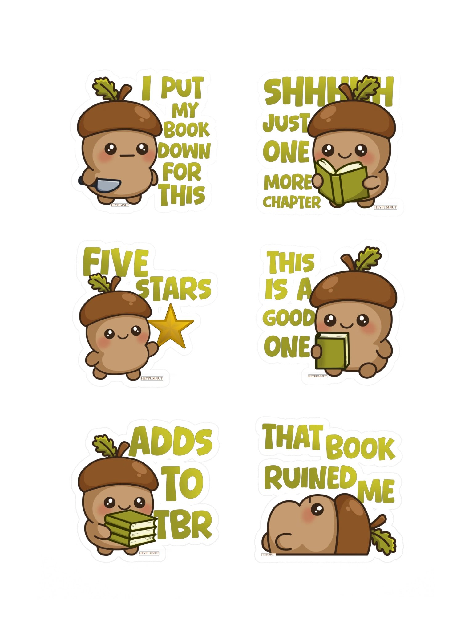 Pummy’s Cozy Bookish Sticker Sheet product image (3)