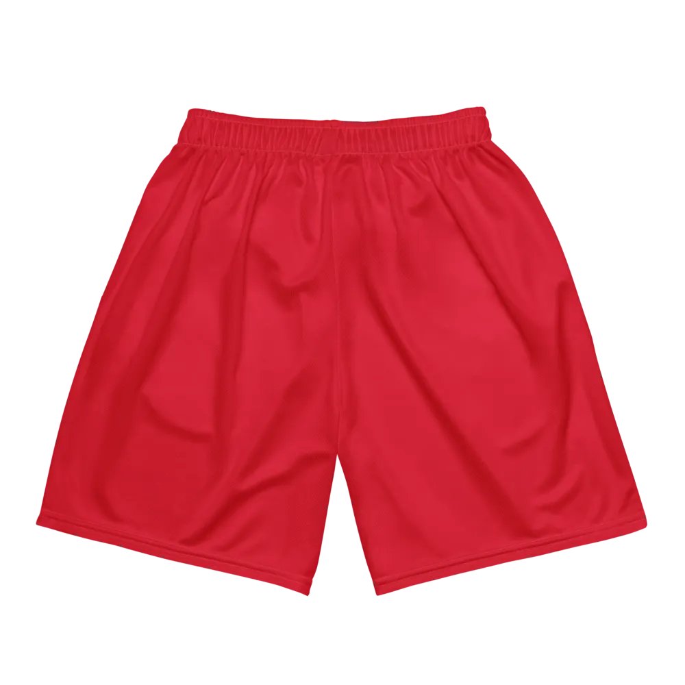 Unisex Activewear - Jersey Shorts Red - Printed Gold Logo product image (2)