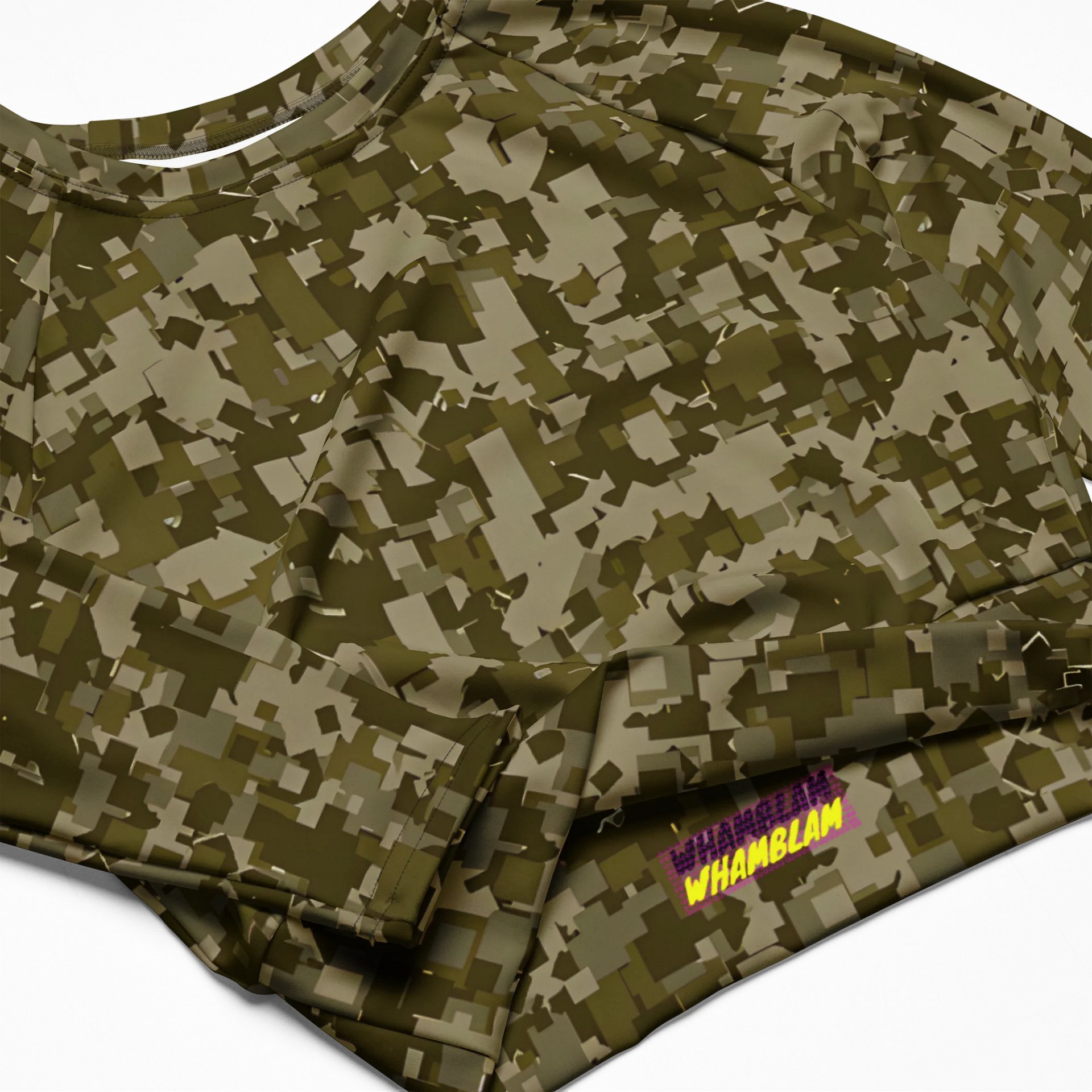 Pixelated Forest All-Over Print Crop Top product image (4)
