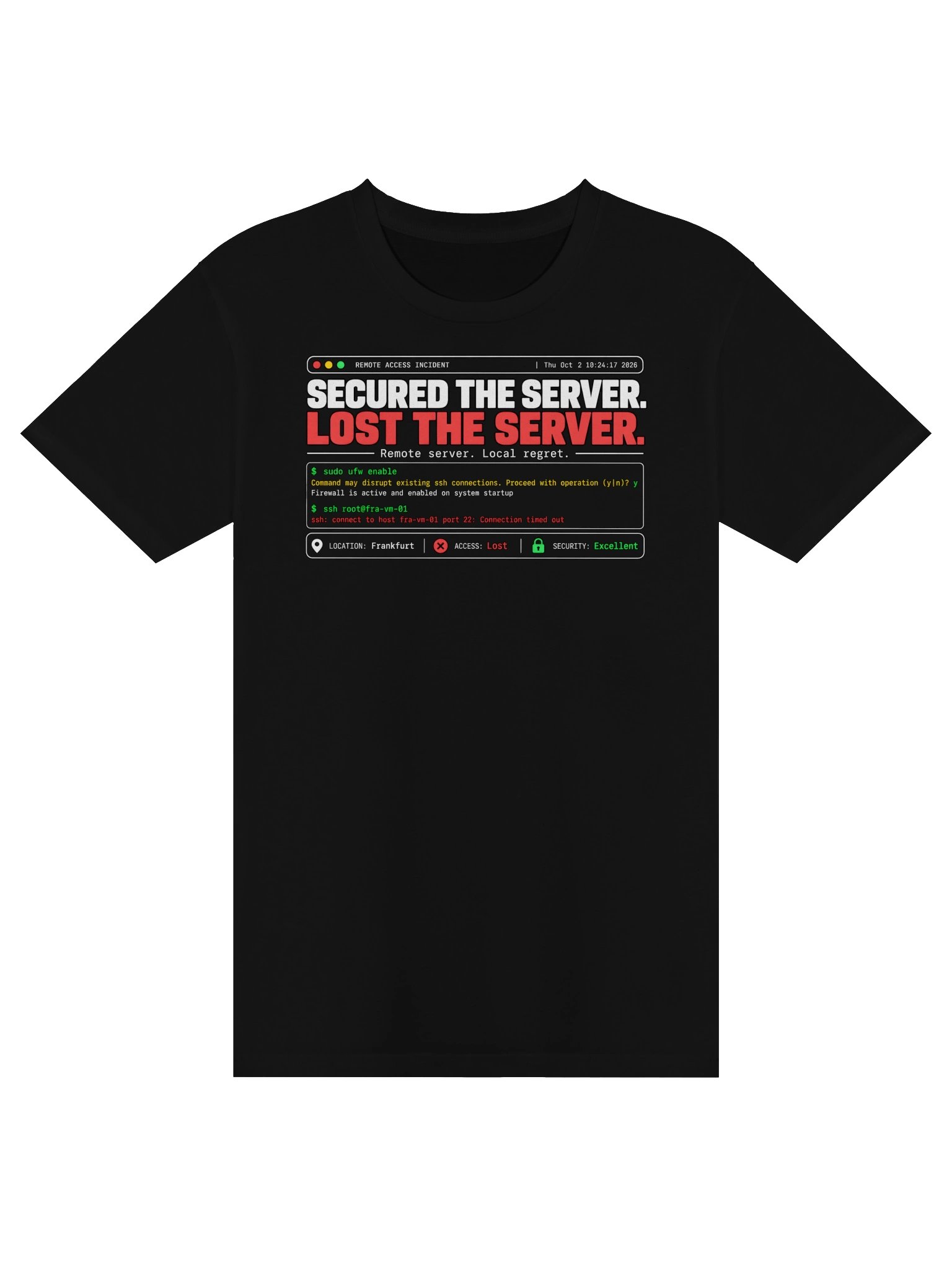 Secured the Server. Lost the Server. product image (1)