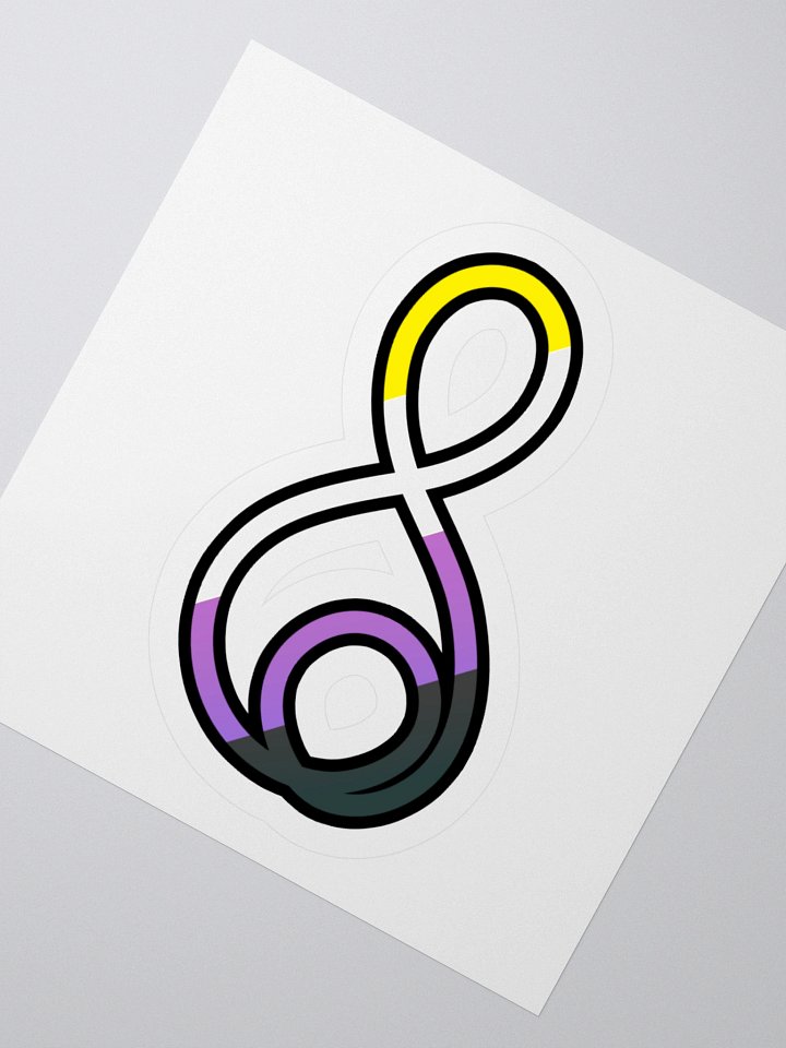 Treble Clef (Non-Binary) - Kiss Cut Sticker product image (5)