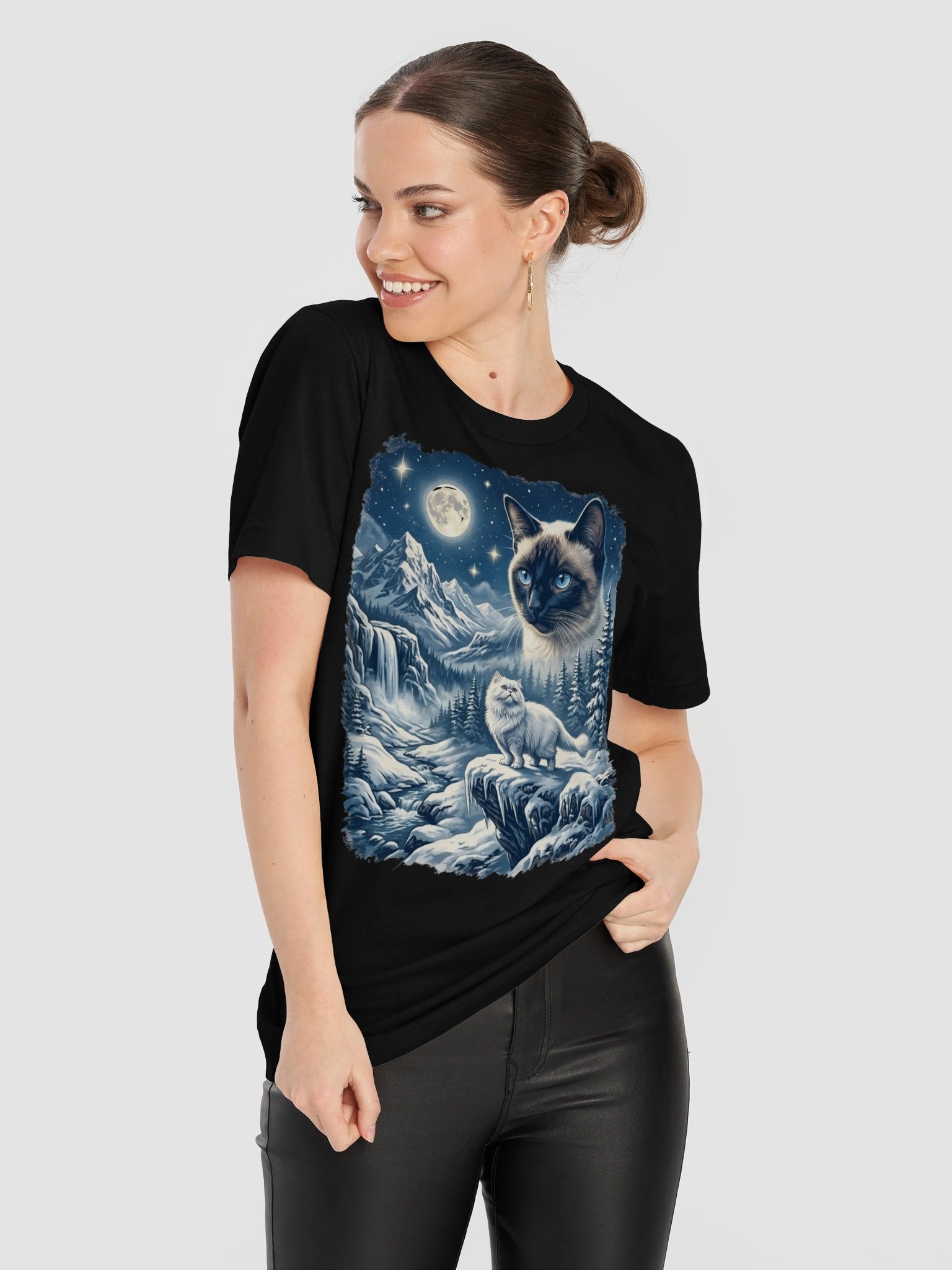 Vintage Mystic Mountain Cats T-Shirt product image (63)