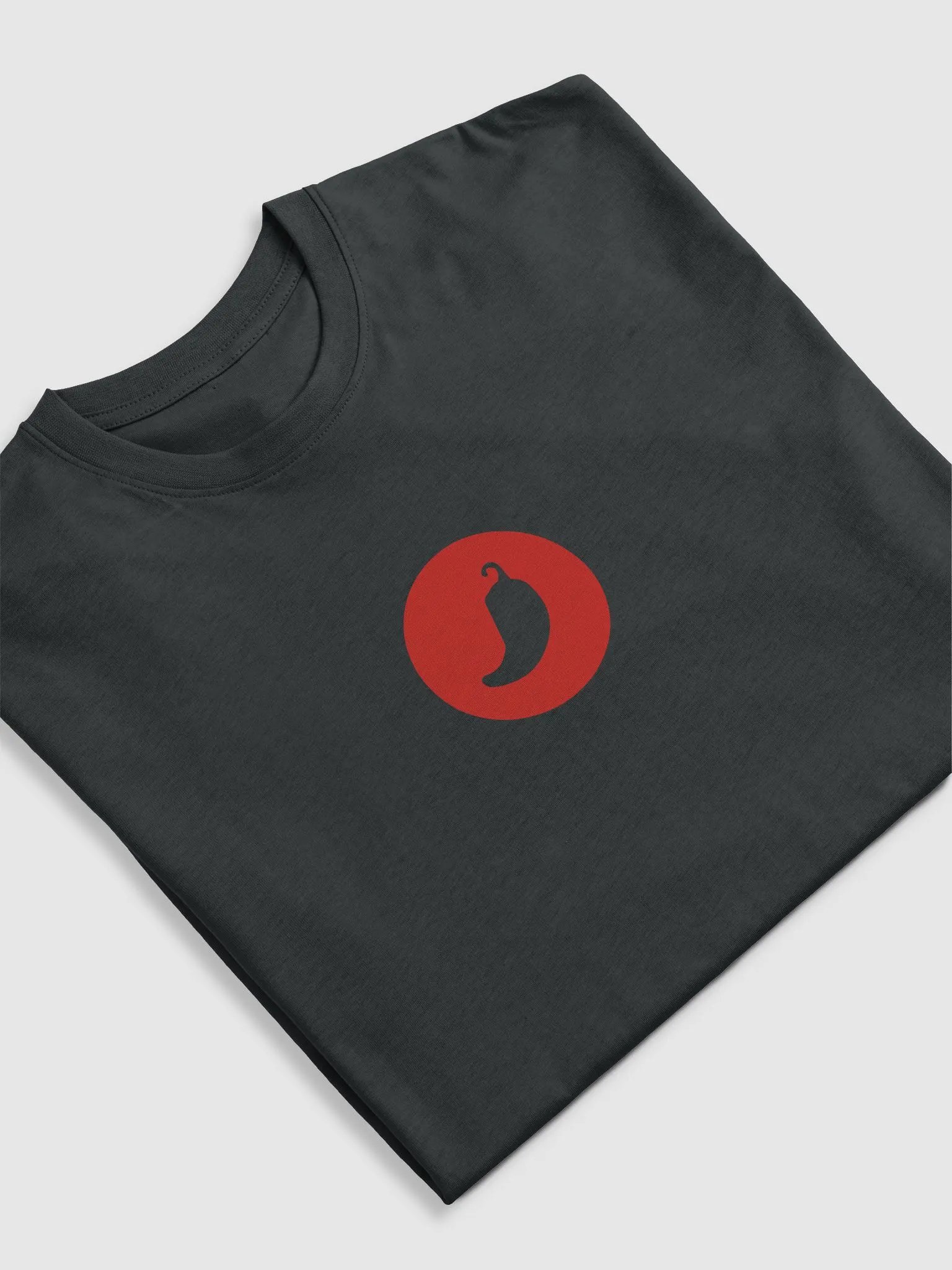 Black coinpaprika red circle dark t-shirt product image (5)