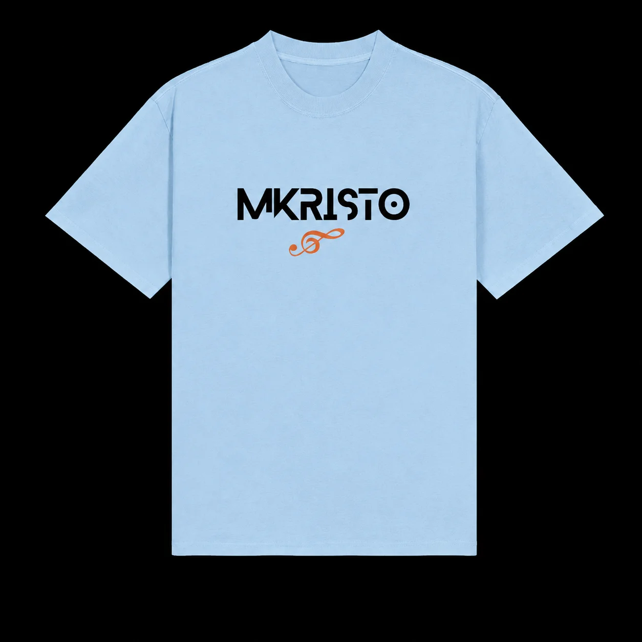 Minimal Orange Loop Oversized Fade Tee product image (10)