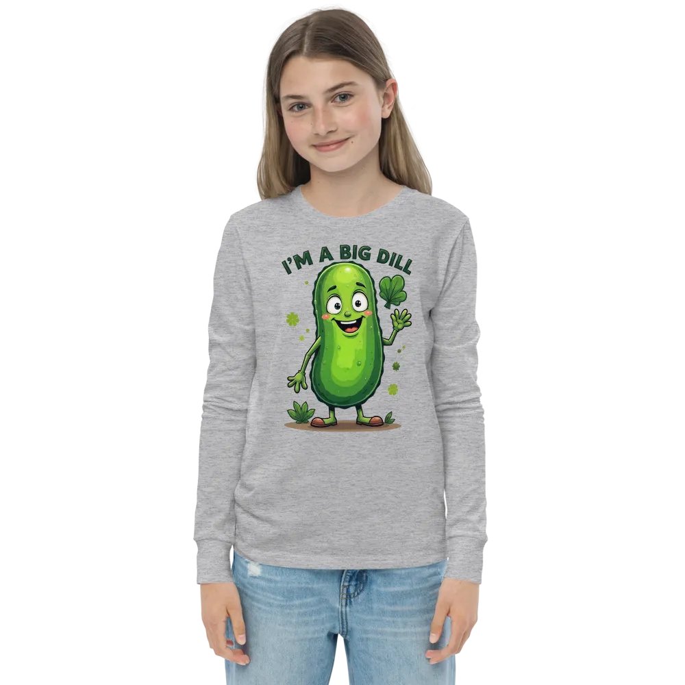 Big Dill Pickle Youth Long Sleeve Tee product image (4)