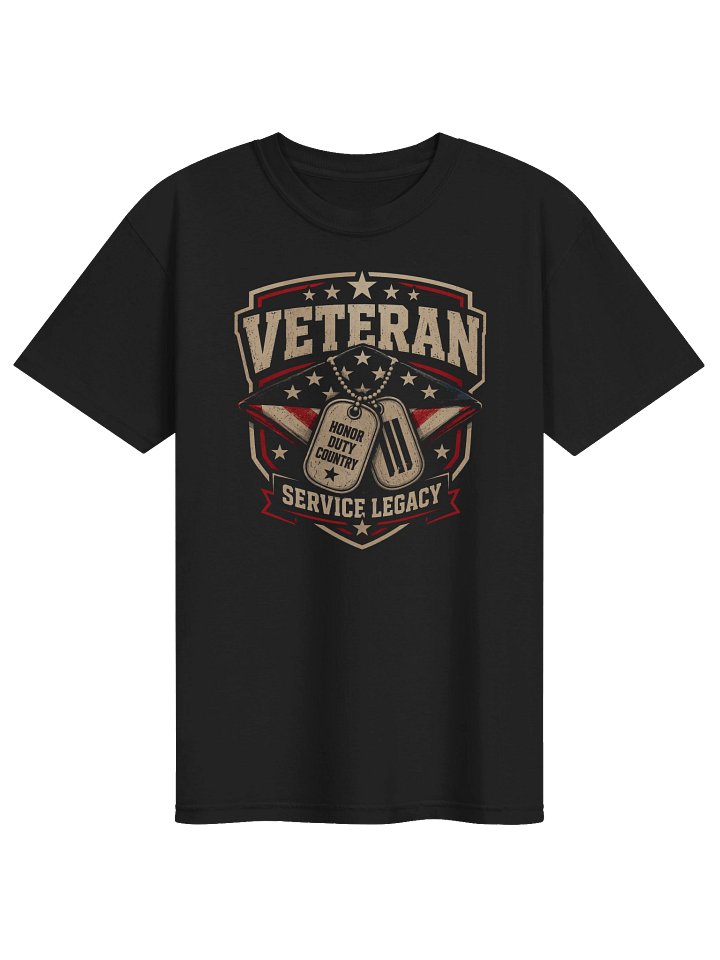 Veteran T-Shirt | Bold Patriotic Service Legacy Graphic Tee product image (1)