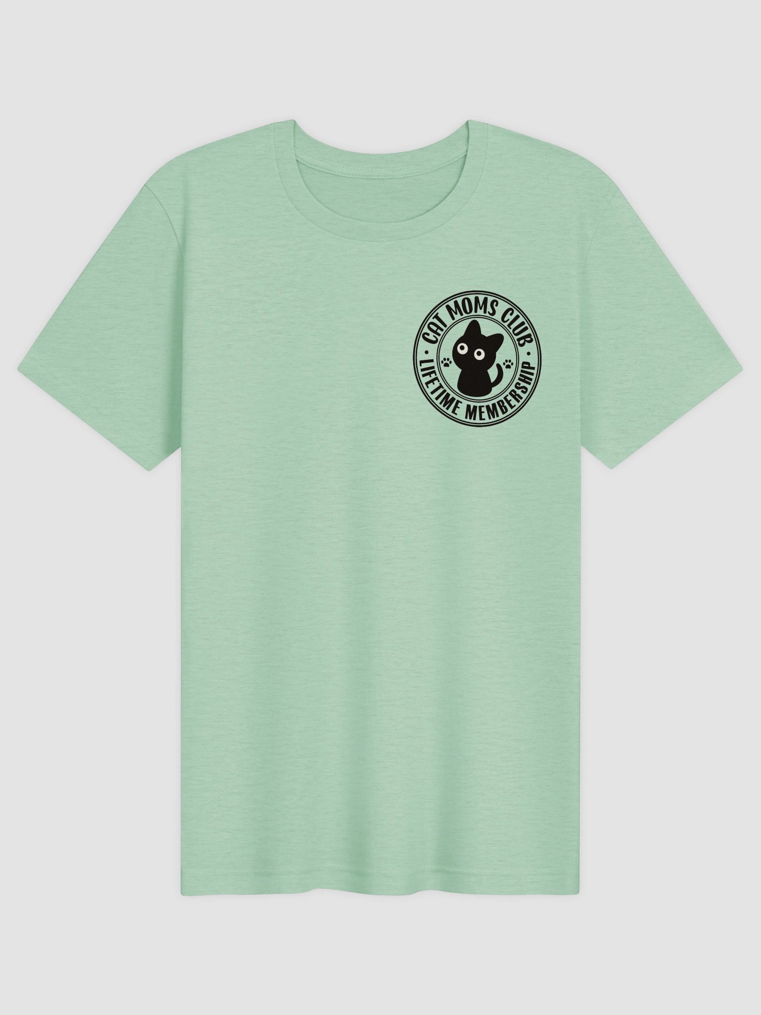 Cat Moms Club 1 (Left Chest Print) - Unisex Adult Super Soft Lightweight T-shirt product image (1)