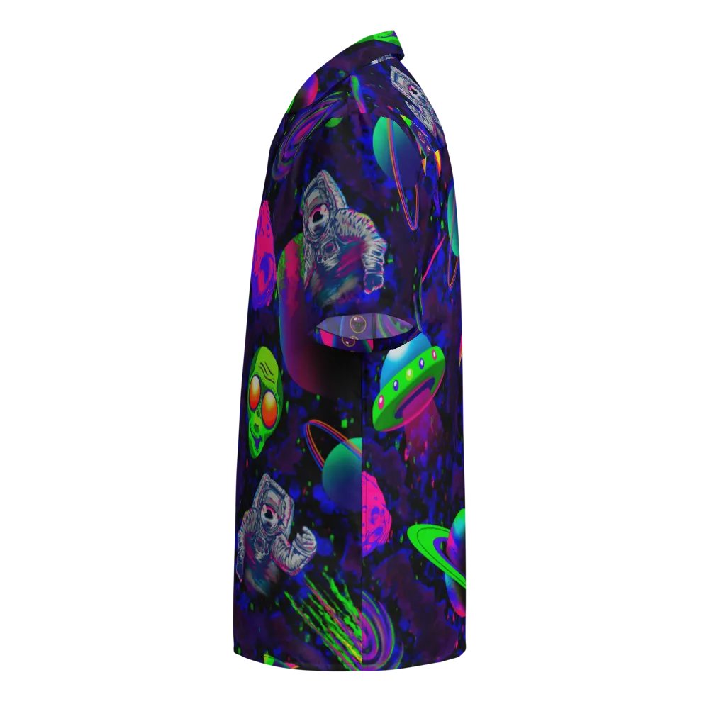 Gamma Galaxy Hawaiian Button up product image (4)