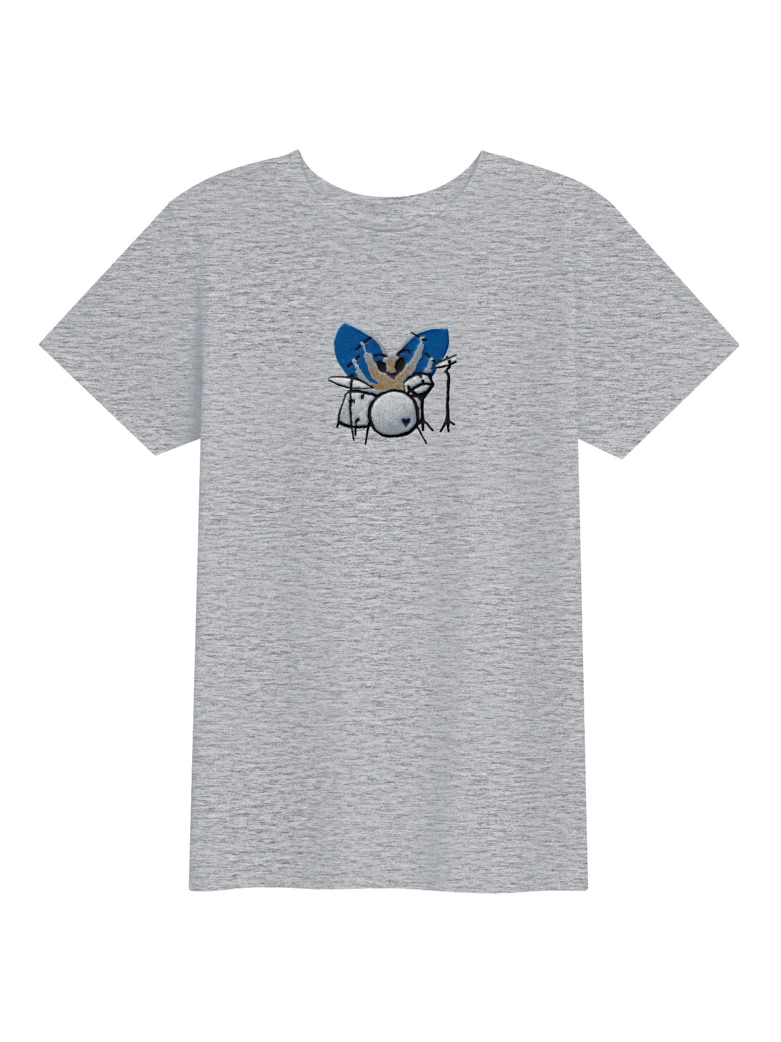 Bug Band Youth Embroidered B&C Tee Centered PinkBug product image (1)