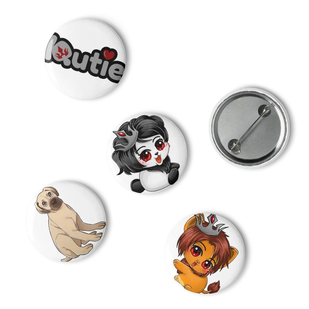 Set of 5 KQ Pins product image (5)