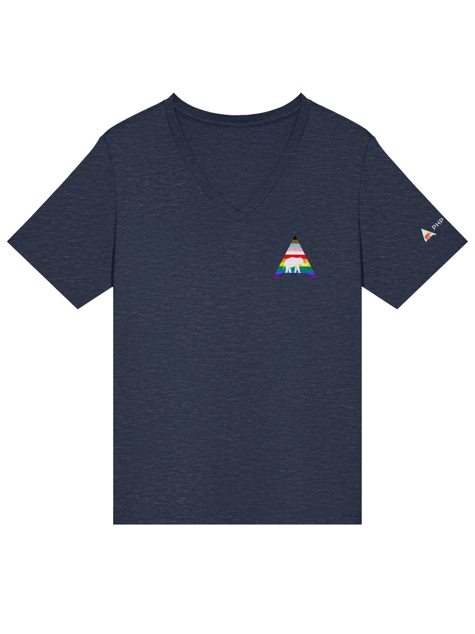 Bella+Canvas v-neck (PHP Architect Rainbow) product image (4)