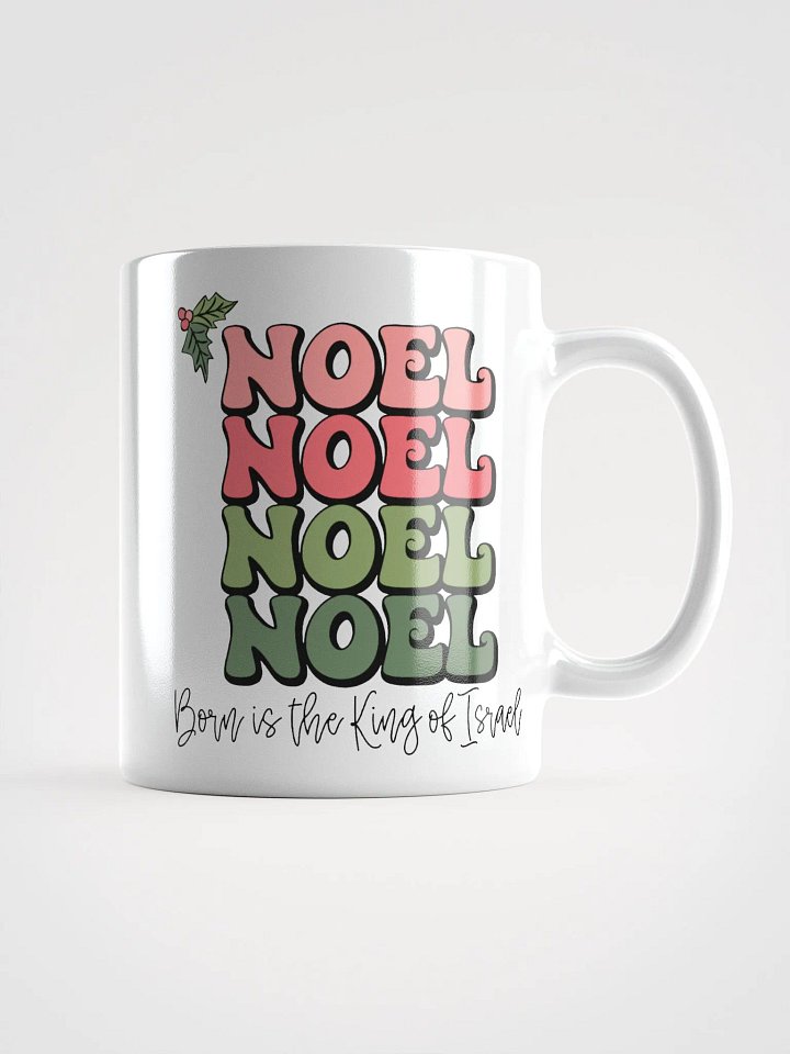 NOEL White Glossy Christmas Mug product image (1)
