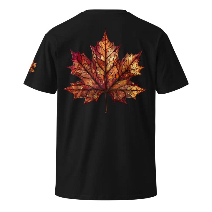 Autumn Leaf Stained Glass Unisex T-Shirt product image (6)