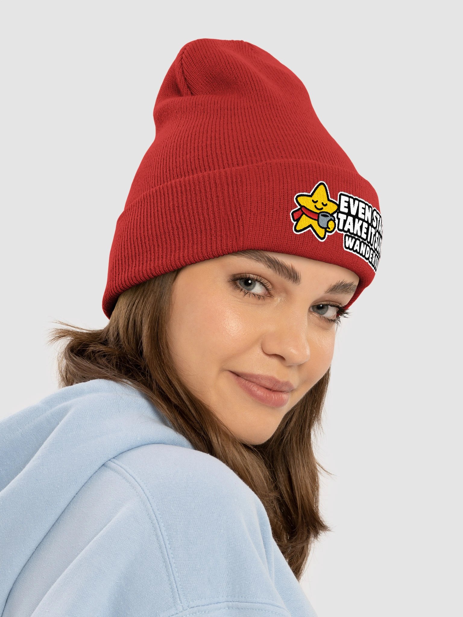 Christmas Star Embroidered Beanie – Take It Slow | WanderOdd product image (65)