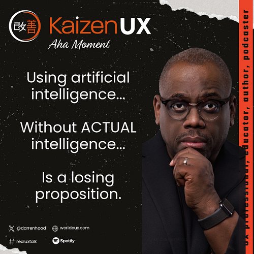 Using artificial intelligence... without ACTUAL intelligence... is a losing proposition.