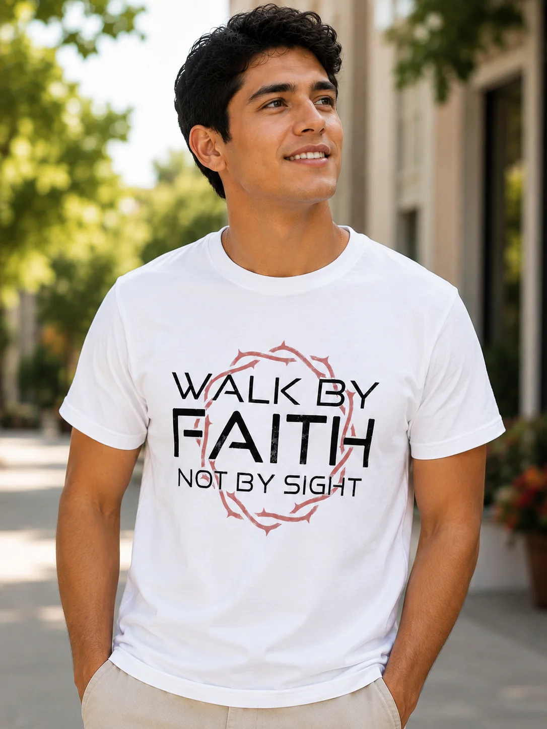 Comfort Color’s “Walk by Faith, Not by Sight” Unisex T-Shirt product image (2)
