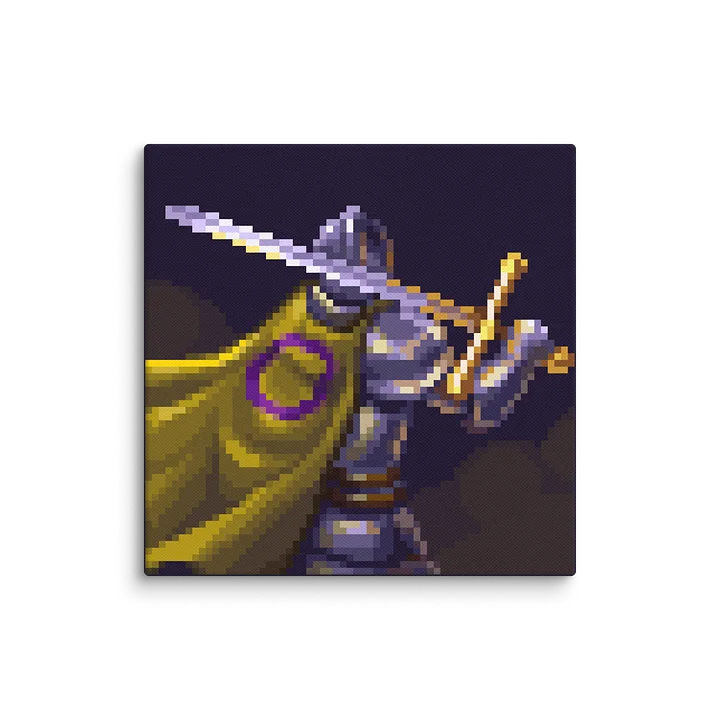 Intersex Knight Pixel Art Canvas Print product image (2)
