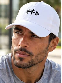 His House Flexfit Structured Fitted Cap - White by His House