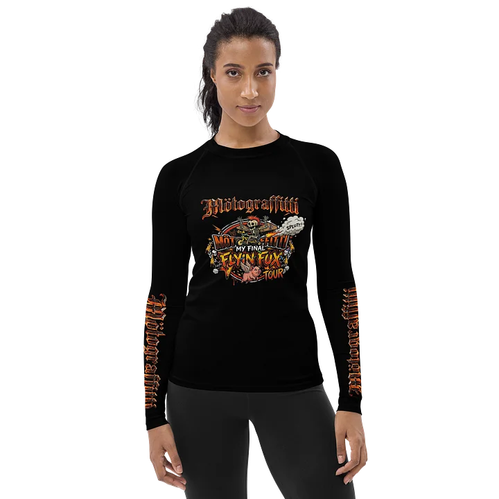 Women's MötoGraffitti Final Flyin Fux Tour Long Sleeve "Rash Guard"Tee Safety Orange product image (1)