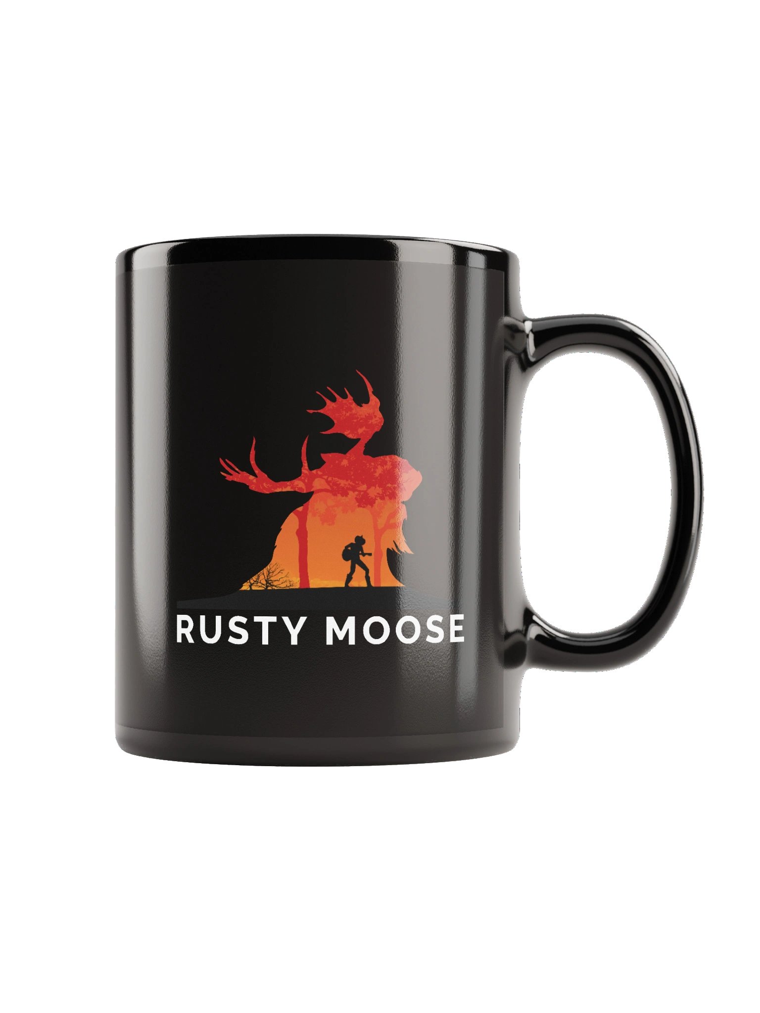 Rusty Moose Coffee Mug (Black) product image (1)